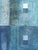 Blue Contemporary 'Geometric Collage in Blues' Original Abstract Mixed Media Painting by British Artist Dave Boyd, Framed For Sale - Image 8 of 10