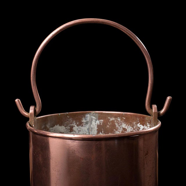 Copper 1850s Pair of Antique Victorian English Copper Stick Stands For Sale - Image 8 of 10