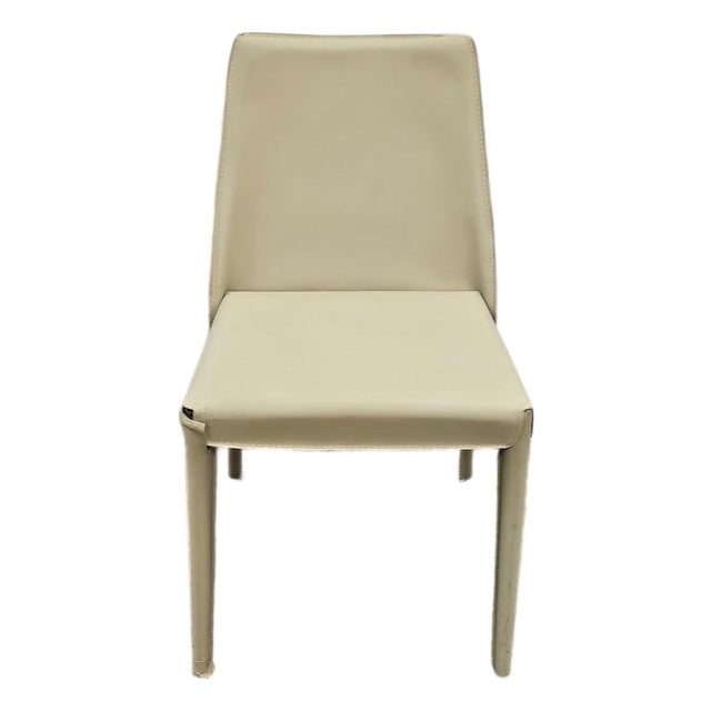 Interlude Home Malin Dining Chair - Mediterranean Sand Leather For Sale