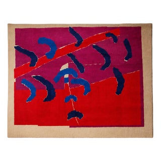 Large Wall Tapestry by Anneke Van Der Heijden, 1980s For Sale