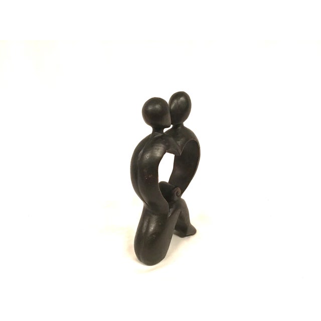 Contemporary Lovers Embrace Valentine Sculpture Large For Sale - Image 3 of 12