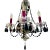 Metal Karen Curtis’ Red & Black Strass Swarovski Crystal Chandelier, Antique Frame For Sale - Image 7 of 12