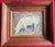 American Folk Art oil painting of a white cow or bull signed Graves and dated 1931 lower right. The significance of a...
