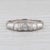 Platinum 0.27ctw Diamond Wedding Band 950 Platinum Stackable Ring Size 6.5 For Sale - Image 8 of 8