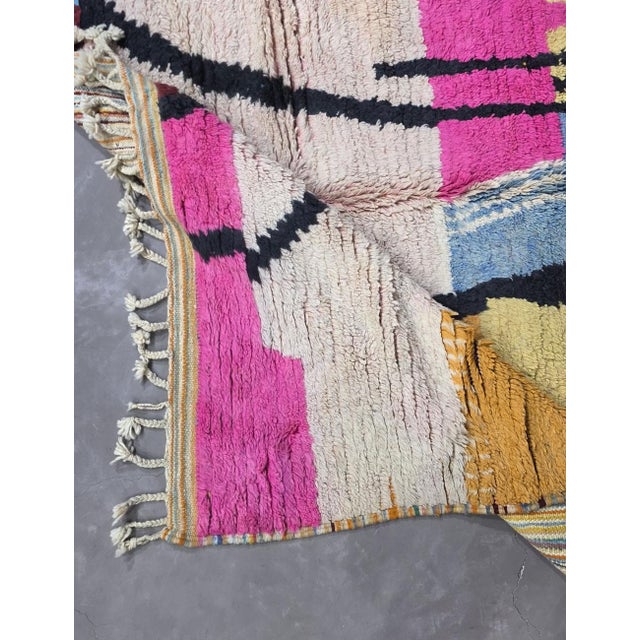 Sunset Handwoven Berber Wool Rug - 9.4 X 6.6 Ft For Sale In Cleveland - Image 6 of 8