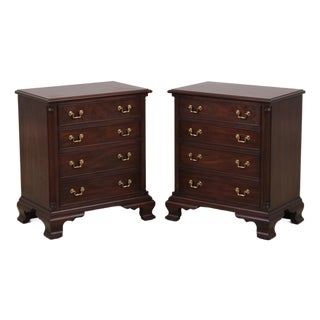 Pair of Henkel Harris Mahogany Nightstands For Sale