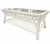 Elegant vintage rattan coffee table featuring a clear glass inset top, intricate diamond-pattern lattice sides, and a...