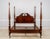 Age: Approx: 30 Years Old Details: Dark Cherry Mahogany Finish Queen Anne Legs & Pad Feet Traditional Style Pediment...