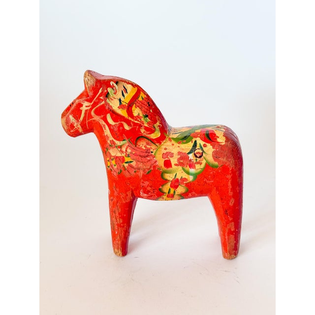 Wood Large Swedish Dala Horse, 1930s For Sale - Image 7 of 7
