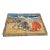Vintage Spanish Bull Fight W Matador and Bull Velvet Tapestry Made in Italy For Sale