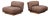 Pianura Lounge Chairs in Walnut by Mario Bellini for Cassina, Italy, 1971, Set of 2 For Sale