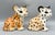 Vintage Shafford Japan Ceramic Leopard Cub Figurines — Hand-Painted Pair — Hollywood Regency / Whimsical For Sale - Image 9 of 10