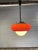 Harvey Guzzini Vintage Italian Space Age Pendant Lamp in Orange by Guzzini for Meblo, 1970s For Sale - Image 4 of 9