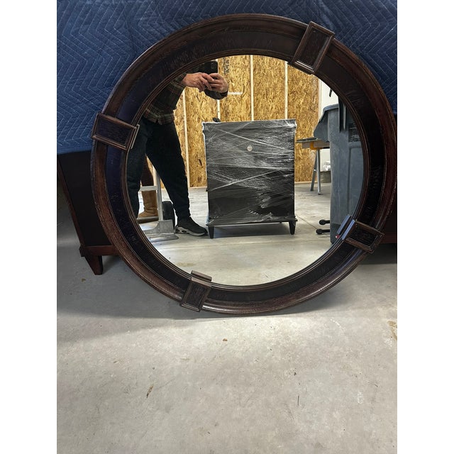 Bernhardt Large Dresser and Matching Round Mirror For Sale - Image 17 of 17