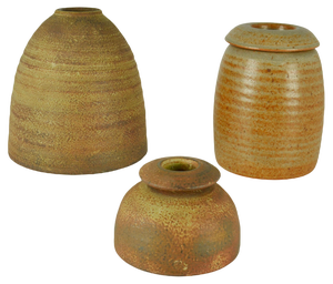 Mobach Studio Pottery Vases in Beehive Shape, 1970s, Set of 3