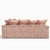 1980s Postmodern Pink Floral Curved Sectional Sofa For Sale - Image 4 of 18