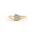 VR Jewels Natural 1ct Paraiba Tourmaline Soltaire Ring Size 5 Wave Band in 18k Solid Gold For Sale - Image 4 of 18