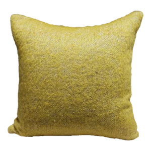 Pierre Frey Yeti Honey Fabric 18" Pillow Cover, Wool/Mohair Blend