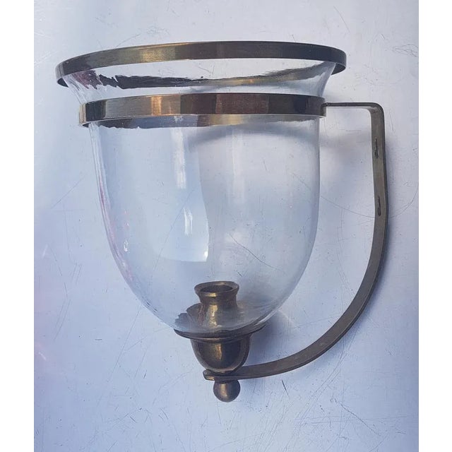 Ship Candlestick with Brass Wall Mount For Sale - Image 5 of 5