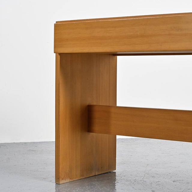 Pine Desk from Maison Regain, France, 1970s For Sale - Image 4 of 9