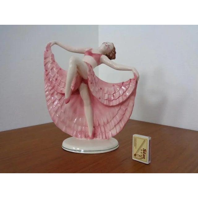 1920s Art Deco Ceramic Dancer from Hertwig & Co Katzhütte, 1920s For Sale - Image 5 of 18