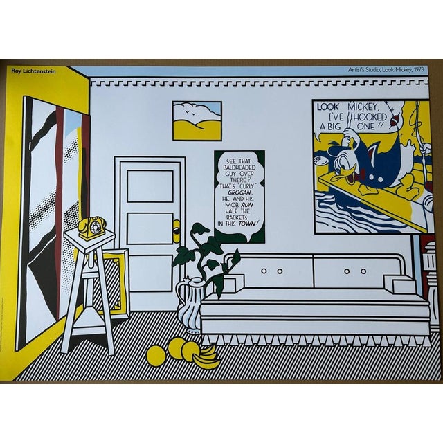 Roy Lichtenstein Artist's studio, Look Mickey, 1988 Offset lithograph on wove paper bears the inscription : I Manifesti di...