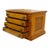 An antique J & P Coats attr spool cabinet, crafted from oak and dating to approximately 1900. This cabinet features four...