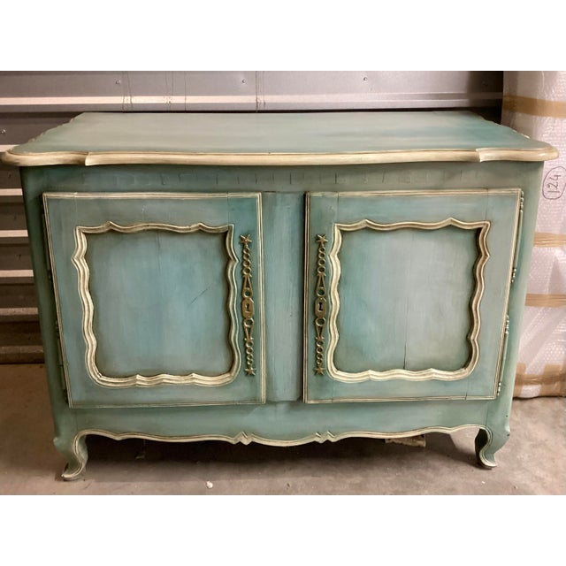 Antique French 19th C. Painted Buffet For Sale - Image 13 of 14