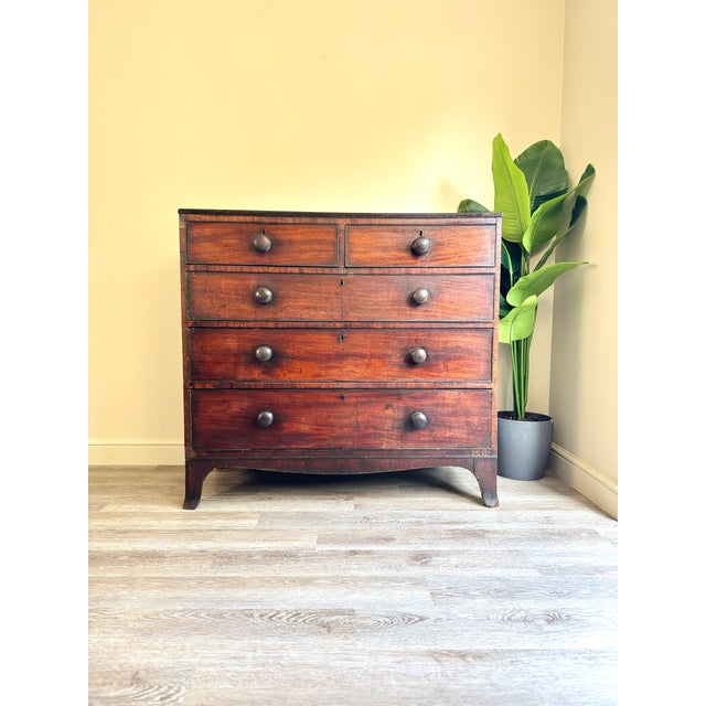 Large Antique Chest of Drawers in Mahogany, 1890s For Sale - Image 14 of 14