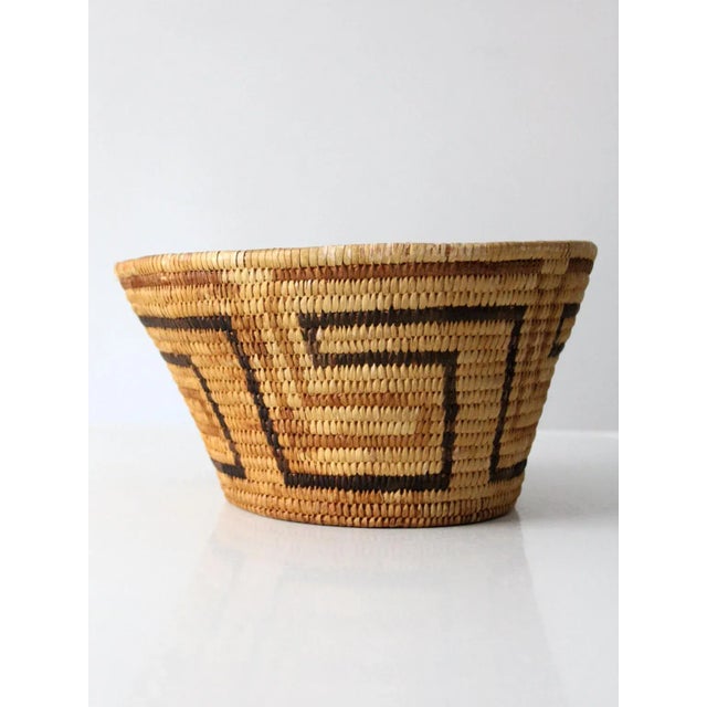 Vintage Woven Basket Bowl For Sale - Image 13 of 13