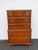 Tall Solid Maple Chest of Drawers 6655 For Sale - Image 10 of 14