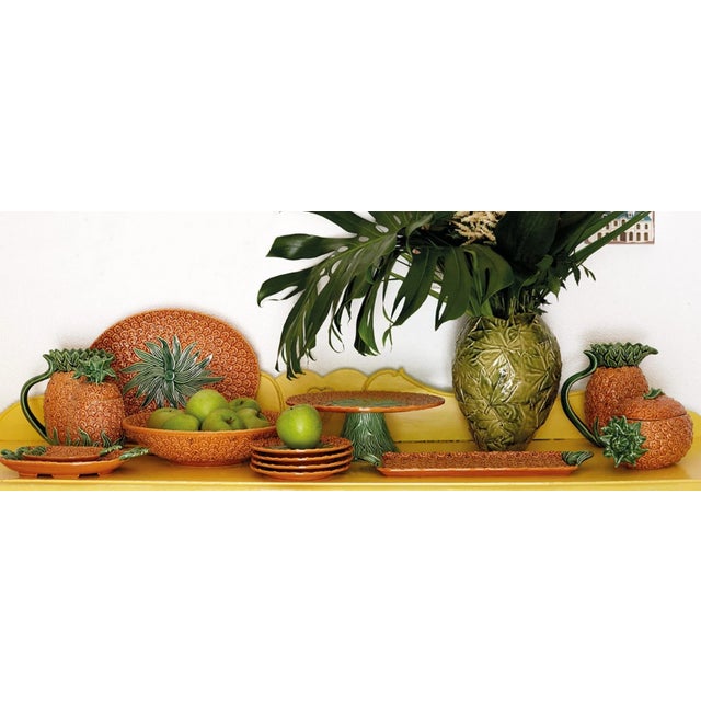 Traditional Bordallo Pinheiro Pineapple Pitcher For Sale - Image 3 of 4