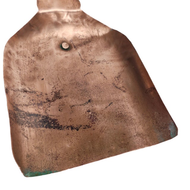 Copper Antique Hand-Forged Copper & Iron Hearth Shovel (Circa 1880–1920) For Sale - Image 8 of 8