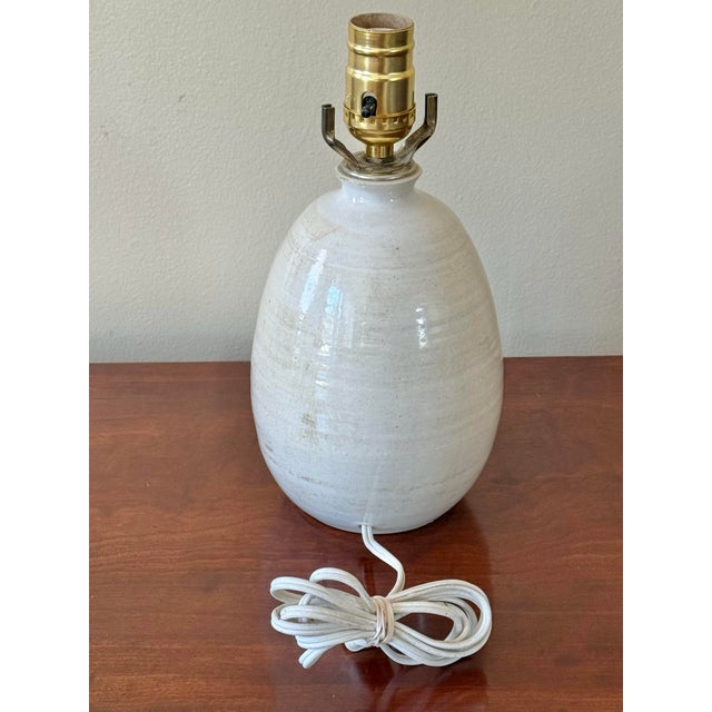 Late 20th Century Studio Pottery Table Lamp, Signed For Sale - Image 4 of 7