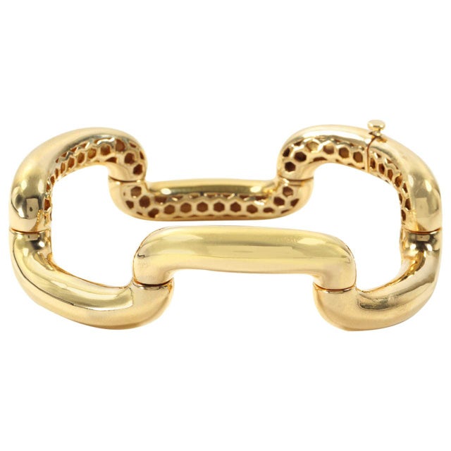 18kt Yellow Gold Tubular Bracelet