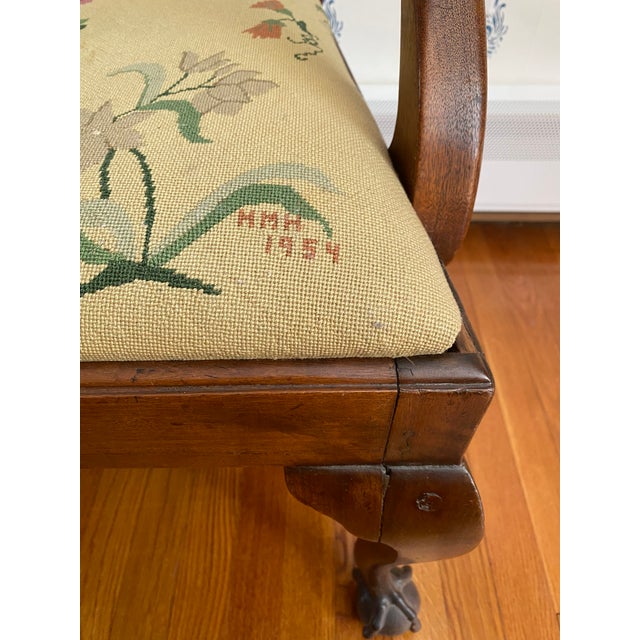 Antique Mid-1700s British Chippendale Mahogany Dining Chair With Arms For Sale - Image 13 of 18