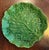 Antique Portuguese Majolica Pottery Green Cabbage or Lettuce Leaf Serving Dish For Sale In New York - Image 6 of 15