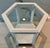Mid-Century Modern 1960’s Vintage Hexagonal White Side Table For Sale - Image 3 of 5