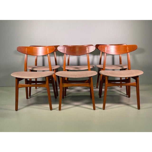 CH-30 Dining Chairs by Hans Wegner for Carl Hansen & Søn, 1950, Set of 6 For Sale - Image 12 of 12