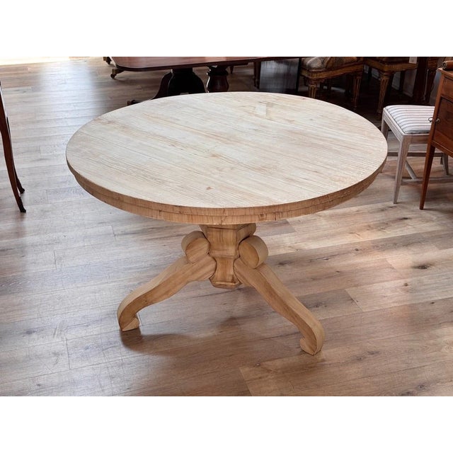 19th Century Biedermeier Fruitwood Tilt Top Round Breakfast Table, 19th C For Sale - Image 5 of 12