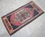 Textile Vintage Turkish Rug 2x4 Pink Navy Hand Knotted Small Area Mat Accent Rug Doormat For Sale - Image 7 of 12