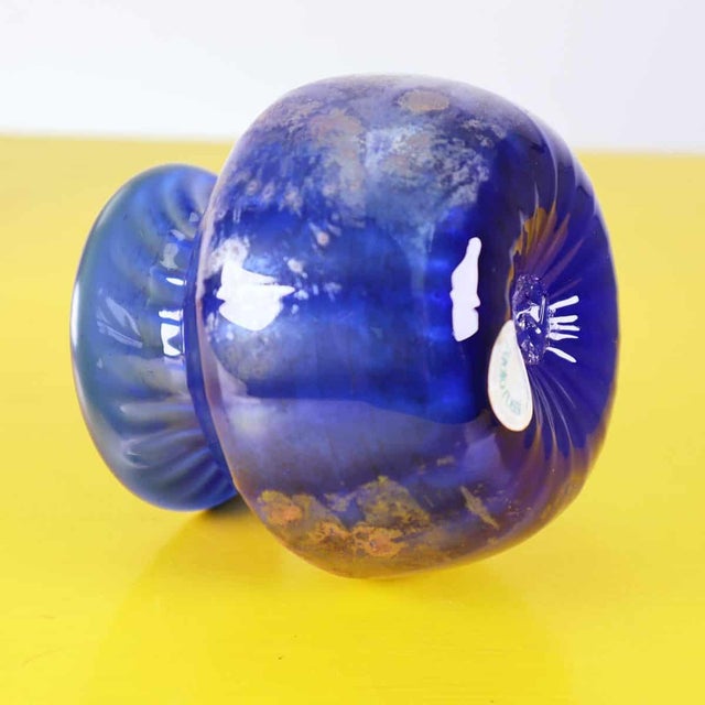 Iridescent Glass Vase by Paolo Rossi For Sale - Image 6 of 7
