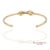 Early 21st Century Tiffany & Co. Infinity Cuff 18k 750 Yellow Gold Natural Diamond Bangle Bracelet For Sale - Image 5 of 11