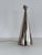 Mid-Century Modern Italian Ceramic Table Lamp in Silver Metallic from Ugo Zaccagnini, 1960s For Sale - Image 9 of 15
