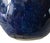 1980s Vintage Dark Indigo Blue Bulbous Formed Pottery Vase, 1980s ~ Unmarked For Sale - Image 5 of 10