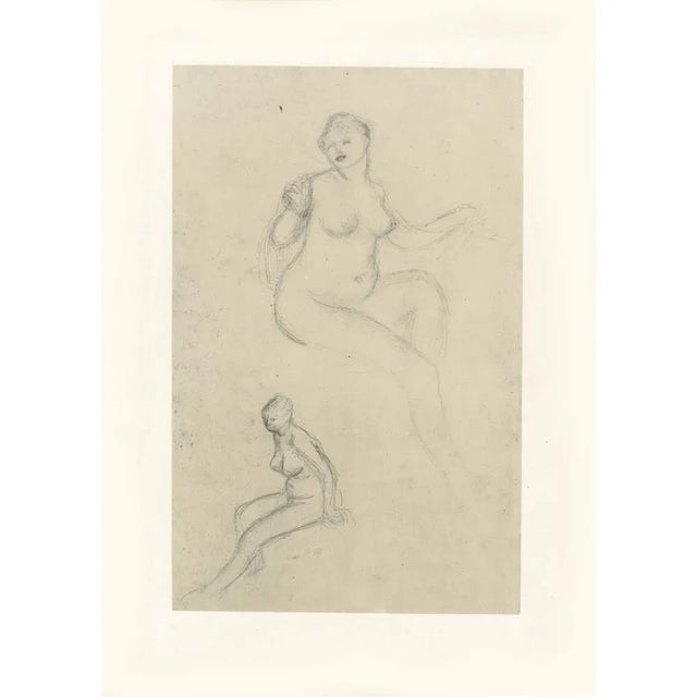 Gray 1959 After Auguste Renoir "Bathers", Hungarian Photogravure For Sale - Image 8 of 8