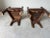 Antique Spanish Gothic Revival Carved Wood Throne Chairs – A Pair/ Sold For Sale - Image 12 of 12