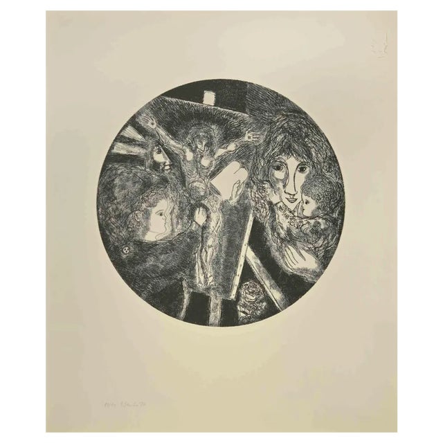 Gianpaolo Berto, The Crucifixion, Etching, 1974 For Sale