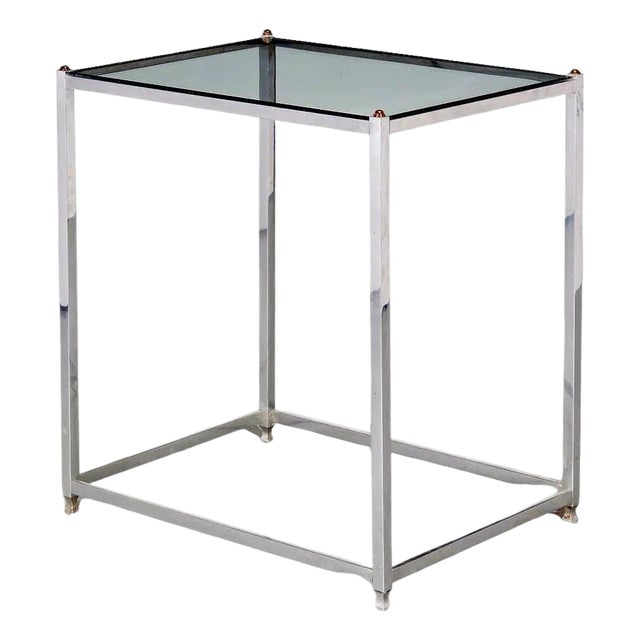 Modern Aluminum Brass Side Table by John Vesey For Sale