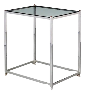 Modern Aluminum Brass Side Table by John Vesey